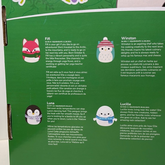 🆕2023 Winter Squishmallows 4” Boxed Set 8 pack NIB - Picture 12 of 16